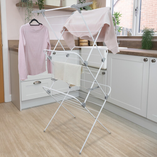 JVL 3 Tier Clothes Airer 25m Laundry Drying Rack 1