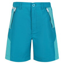 (9-10 Years, Enamel Blue/Turquoise Blue) Regatta Childrens/Kids Sorcer Colour Block Shorts