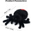 Halloween-Spinnenplüschtier, schwarzes Scherz-Plüschtier, Halloween-Geschenk 2