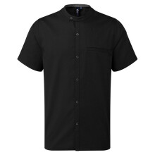 (XXL, Black) Premier Unisex Adult Recyclight Short-Sleeved Chef Shirt