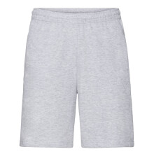 (L, Heather Grey) Fruit Of The Loom Unisex Adult Lightweight Shorts