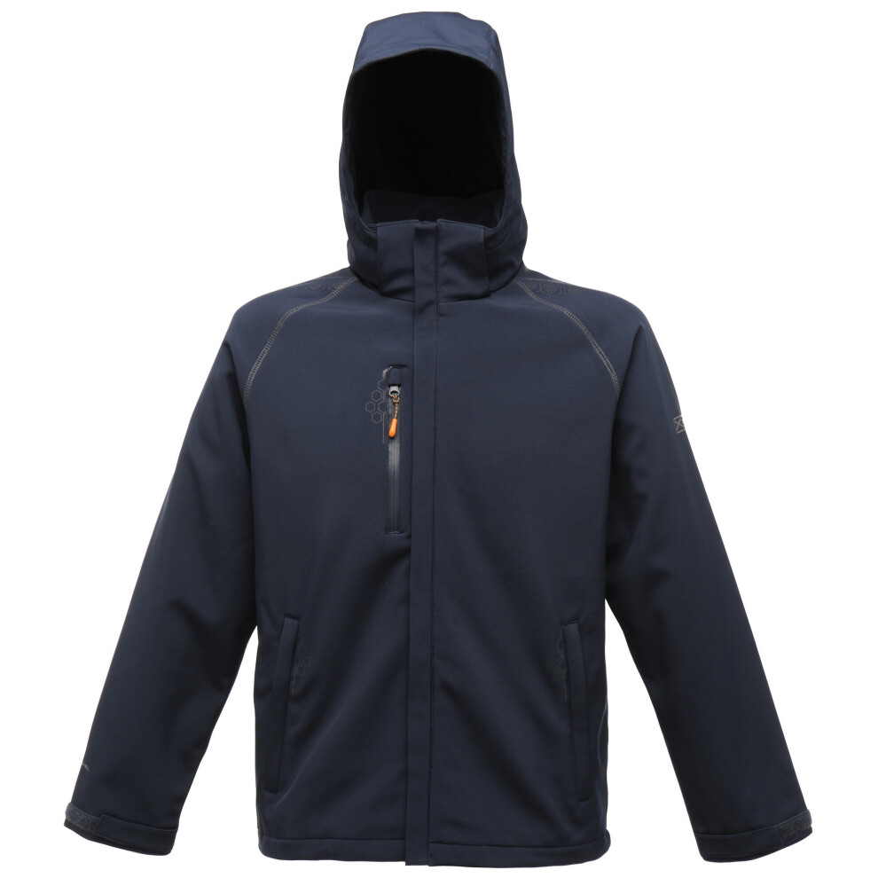Regatta Men's X-Pro Repeller Softshell Jacket (Water Repellent) - Navy - 3XL - Navy - 96% Polyester/4% Elastane - Image 3