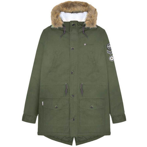 Lambretta (L, Khaki Green) Lambretta Mens Sherpa Lined Parka