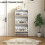 Elegant Three-Drawer Shoe Cabinet - White 7