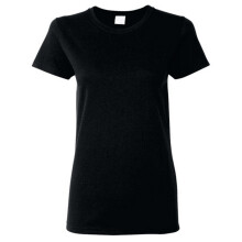 (3XL, Black) Gildan Ladies/Womens Heavy Cotton Missy Fit Short Sleeve T-Shirt