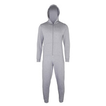 (12-13 Years, Heather Grey) Comfy Co Childrens Unisex Plain All In One / Onesie