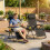 Outsunny Outsunny Zero Gravity Chairs Set of 2 with Cup Holder, Headrest, Black 2