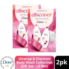 (Pack of 2) DOVE Unwrap & Discover Body Wash Gift Set 2 piece, Choose your pack 1,2,3 or 4