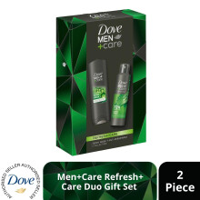(Pack of 1) Dove Men+Care Refresh+Care Duo Gift Set 2 piece, Choose your pack 1,2,3 or 4