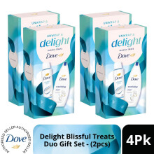 (Pack of 4) DOVE Unwrap & Delight Treats Gift Set 2 piece, Choose your pack 1,2,3 or 4