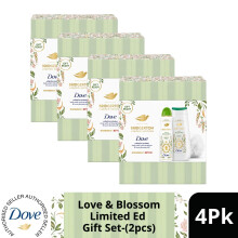 (Pack of 4) Dove Love & Blossom Limited Gift Set 2 piece, Choose pack 1,2,3 or 4