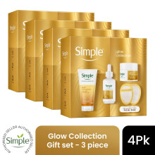 (Pack of 4) Multi Branded Simple Glow Gift set, 3 piece, Choose your pack 1,2,3 or 4