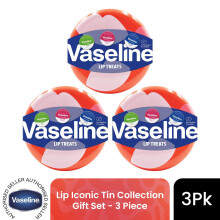 (Pack of 3) VASELINE Lip Iconic Tin Collection Gift Set 3x 20 g, Choose your pack 1,2,3 or 4
