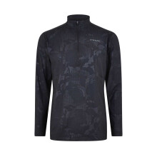 (M, Black) Gym King Mens Camo Funnel Neck Top