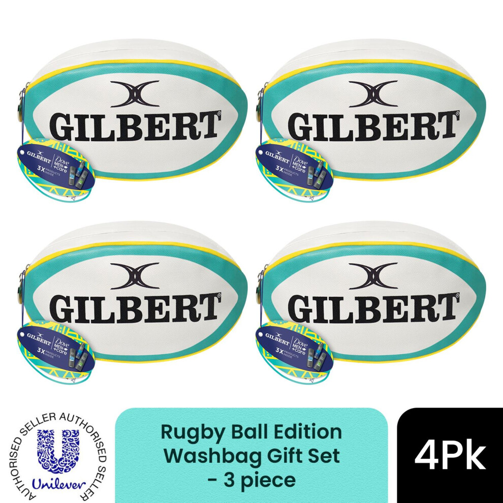 Dove Men's Multicolor Rugby Ball Edition Washbag - Gift Set - 3 Piece | : Size 4 Pack - Image 3