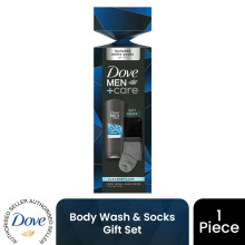 (Pack of 1) Dove Men+Care Cleanse+Care Wash & Socks Gift Set 1 piece, Choose pack 1,2,3 or 4