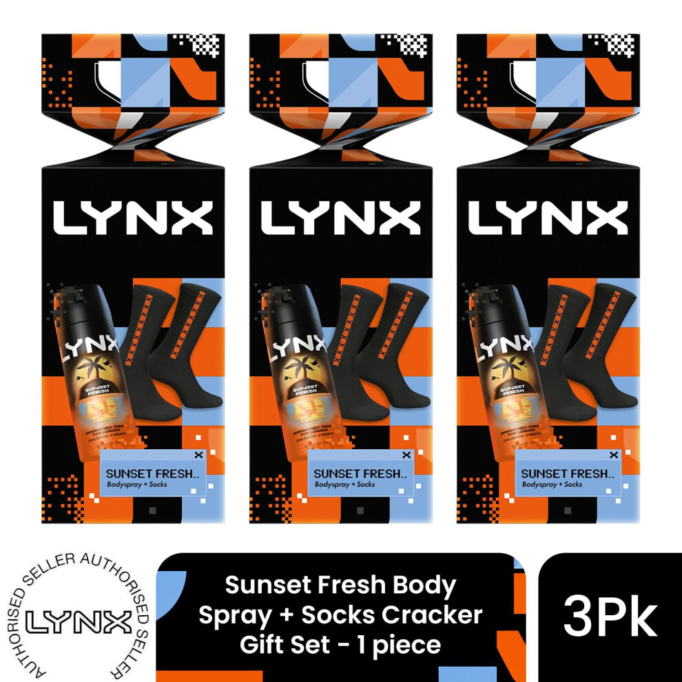 Lynx Sunset Fresh Body Spray + Socks Cracker - Black / 3 - Image 9