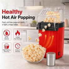Machine à -Corn à Air Chaud, 1200 W, Sans Huile, avec Couvercle Doseur, 3,5 L, pour les Soirées Cinéma (États-Unis)