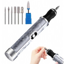 Electric Toenail Grinder for Thick Nails, Rechargeable 4-Speed File with Low Noise