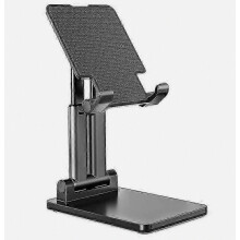 Supporto per tablet pieghevole a doppio palo, altezza regolabile per iPad Pro, supporto da scrivania solido ed estensibile.