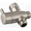 Brushed Nickel Shower Diverter Valve with G1/2" Brass Shut Off Functionality 1