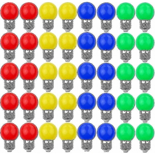 40X Χρωματιστές Λαμπτήρες LED E27 Διακοσμητικός και Σχεδιαστικός Φωτισμός 240 Lumens
