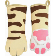 Ovenwanten met schattig kattendesign, hittebestendige kookhandschoenen, pannenlap, grappige grillwanten, magnetronwanten, keukengereeds