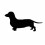 Leuke teckel auto-styling raamstickers 1