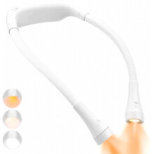 Neue LED-Nackenleuchte (2025) mit USB-Aufladung, 3 Helligkeitsstufen, 4 LEDs, flexiblem Arm und freihändiger Nutzung – ideal zum Laufen