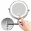 Wall Mounted Mirror Led With 10x Magnification, 360 Swivel 1