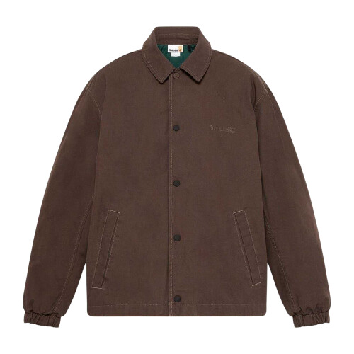 Timberland (L, Chocolate Brown) Timberland Mens Coach Overshirt