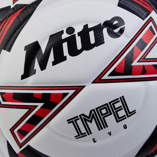 Mitre (4, White/Black/Red) Mitre Impel Evo Football 2