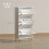 Elegant Three-Drawer Shoe Cabinet - White 5