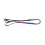 (48in, Purple/Green/Blue/Fuchsia) Hy Rubber Covered Training Reins 1