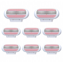 8 Pack Replacement Razor Blades compatible Gillette Venus ComfortGlide, 3 Layer Blade & Pivoting Head Design, Extra Smooth Women'_British Des