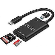 USB C to SD Card Reader Writer OTG Adapter USB 3.0 Micro SD Memory Card Reader Fg