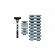 48x Mens Manual Razor Compatible Blades with Shaving Rack_British Design