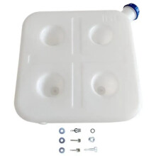 15L 4-Hole Plastic Fuel Tank for Air Parking Heater, Large Capacity Oil Gasoline Storage for Car Truck Van