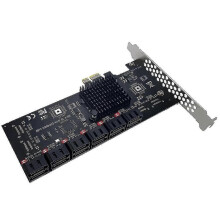 Pci-e To Sata3.0 Expansion Card 12-port X1 Ssd Hard Drive NEW