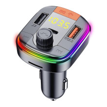 Car Charger Car Wireless FM Transmitter Dual USB BT5.0 Hands-free FM Modulator Car Phone Charger New
