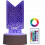 3d Led night light 3d illusion light remote control for fan bedroom decoration Fg 1