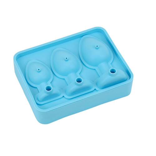 Eiswürfelform in Form eines Buttplugs, Schokoladenform, blau, Einheitsgröße - YXY