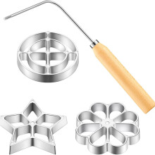 Juego de moldes para timbal Rosette con mango, para buñuelos mexicanos, cortador de masa para gofres de cocina - Splendid - Y