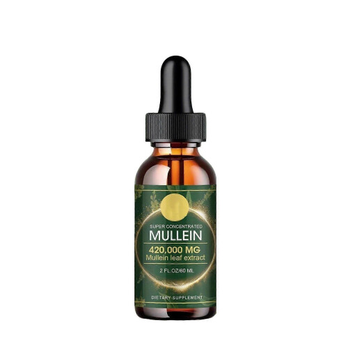 Mullein Leaf Extract Super Concentrated 420,000MG 2 Oz/60 ML Lung Cleanse Drops