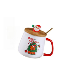 Festive Santa Coffee Mug Set, Ceramic Cups - Perfect Christmas & New Year Gifts for Family, Friends-YXY