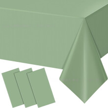 5 piece disposable plastic tablecloth, disposable rectangular tablecloth, suitable for party, picnic, women's gift-YXY