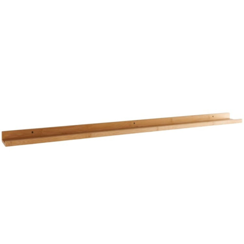 120cm Bamboo Floating Wall Shelf Picture Display Shelf