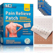 60pcs Herbal Pain Relief Patches - 24H Long-Lasting Heat Therapy for Knee, Back,