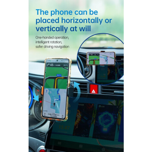 3-in-1 Wireless Charging Phone Holder with Built-in Item Tracker and Touch Control