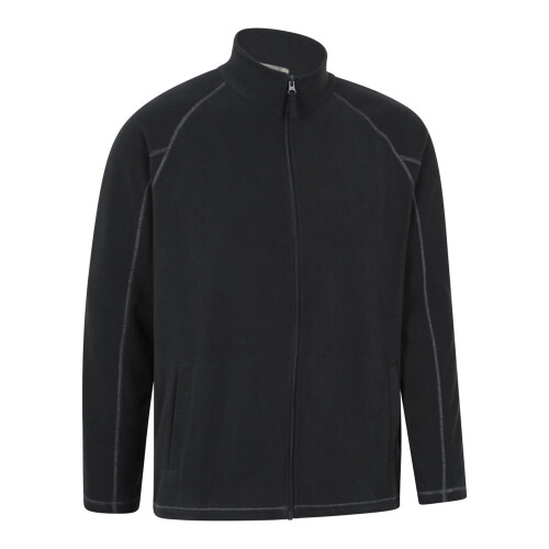 (M, Black) Mountain Warehouse Mens Ashbourne Full Zip Fleece Jacket 2